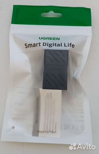 Ugreen RJ-45 коннектор («бочонок») мама-мама