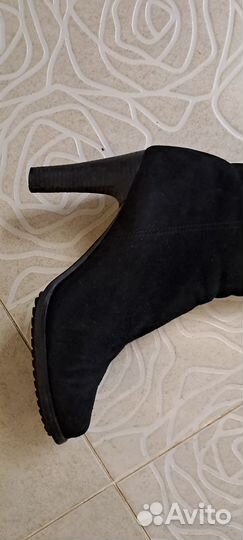 Зимние женские сапоги 38 натуральная замша