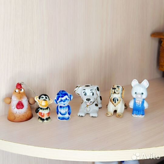 Фигурки животных керамика, фарфор