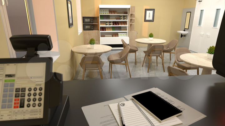 Площадь под кофе в медцентре