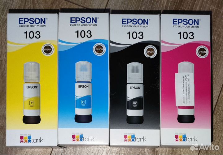 Контейнеры с чернилами Epson 103