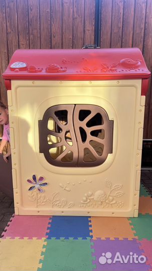 Детский пластиковый игровой домик для дачи, дома