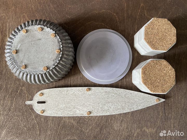 Серый винтаж композиция гипсовая на подарок