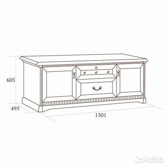 Тумба тв Джоконда орех