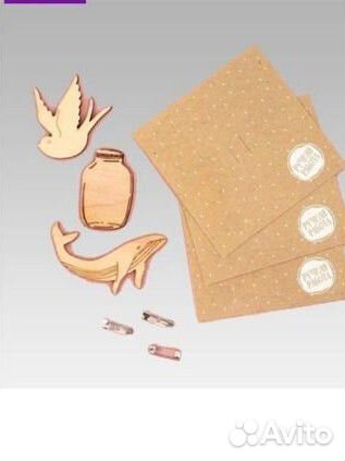 Значки брошки набор для создания киты 2 шт