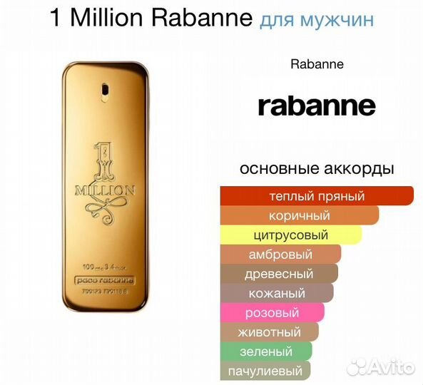 Paco Rabanne 1 Million 25 ml парфюм мужской духи