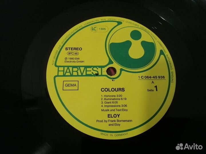 Eloy – Colours Ex+/Ex