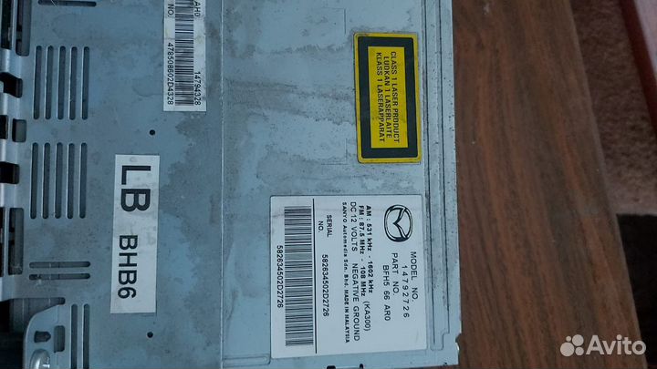 Штатная магнитола мазда 3 2012год