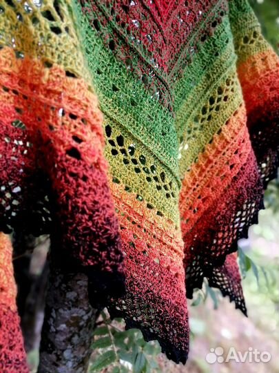 Вязанный платок