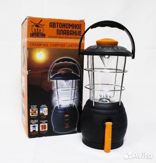 Фонарь кемпинговый динамо, размер 250х135 мм, Кит