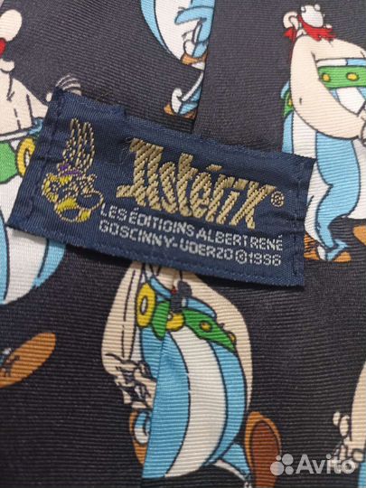 Винтажный галстук астерикс и обеликс