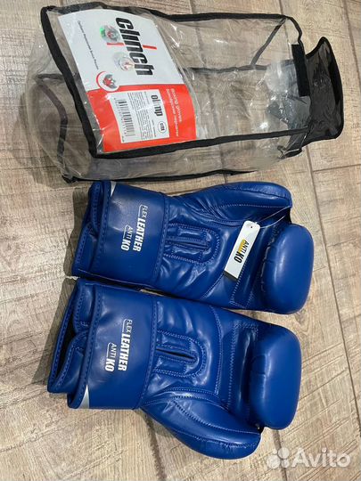 Боксерские перчатки 10 oz clinch синие