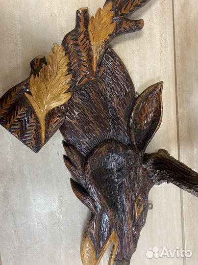 Голова лося с рогами