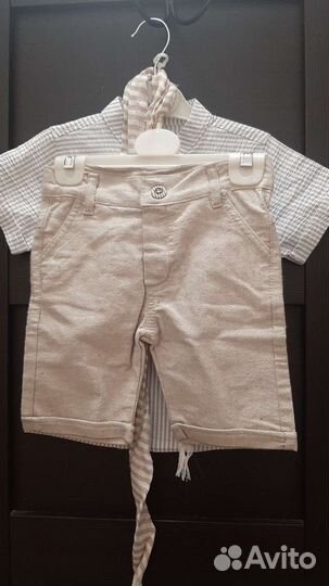 Рубашка, шорты для мальчика, нарядный Турция новый