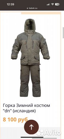 Горка костюм зимний Бабек (Исландия)