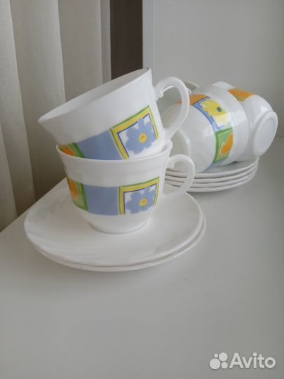 Чайный сервиз небьющийся (пр-во Франция) 6 персон