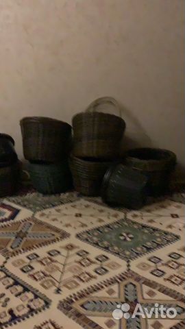 Кашпо из ротанга