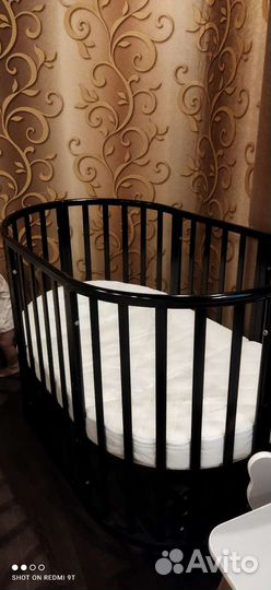 Кроватка овальная (круглая) 7 в 1