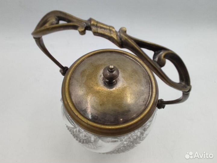 Большая антикварная Бисквитница 1930 г. Франция