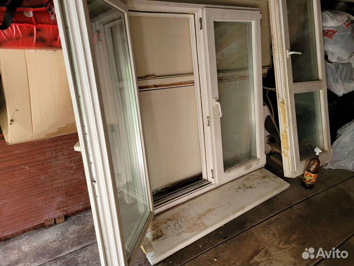 Деревянные окна с двойным стеклопакетом бу