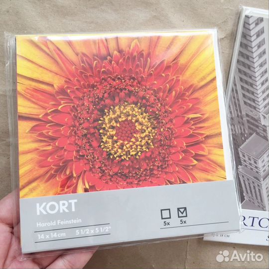 Набор открытки и конверты Икея IKEA