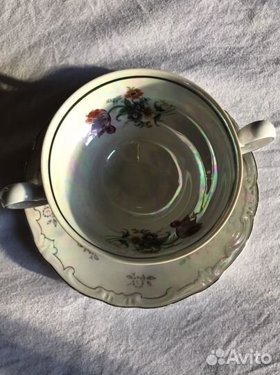 Чашка с блюдцем фарфорWeimar Porzellan