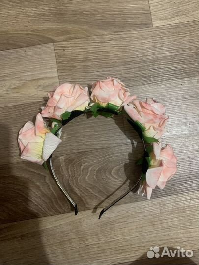 Ободок с цветами