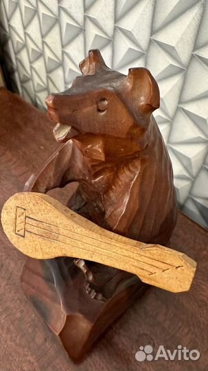 Статуэтка медведь из дерева СССР