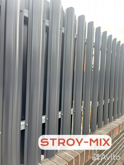 Ворота из евроштакетника