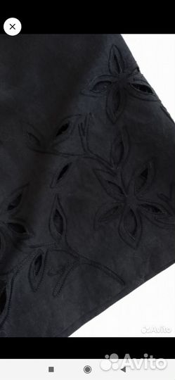 Юбка натуральный шёлк/ лён