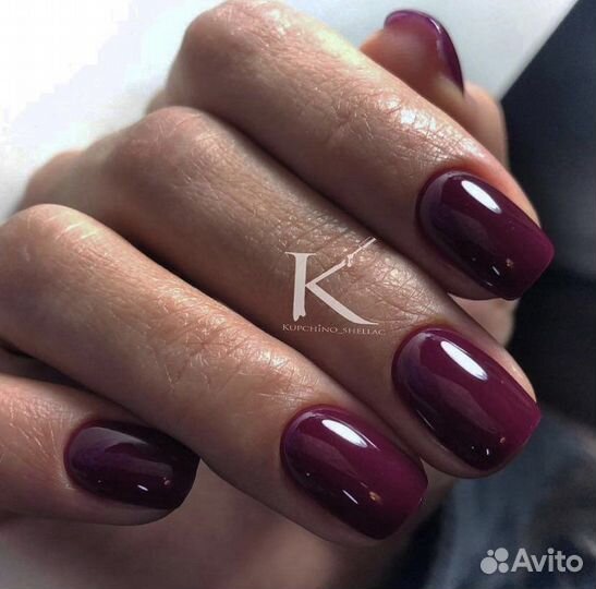 Маникюр шелак гельлак shellac