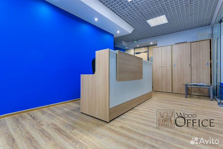 Стойка ресепшен Style Акация Лорка + белый