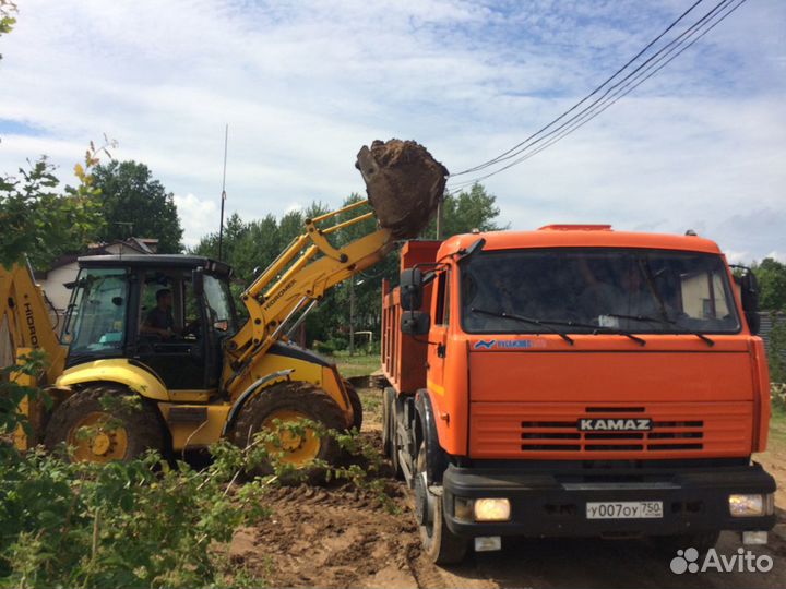 Вывоз грунта самосвалами