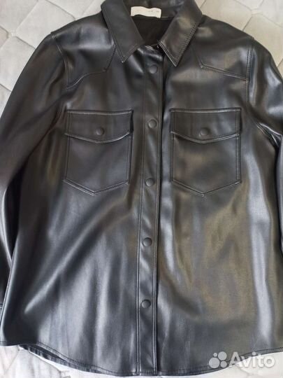 Кожаная рубашка zara 152р