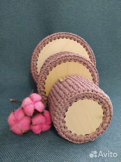 Круглая корзина для хранения