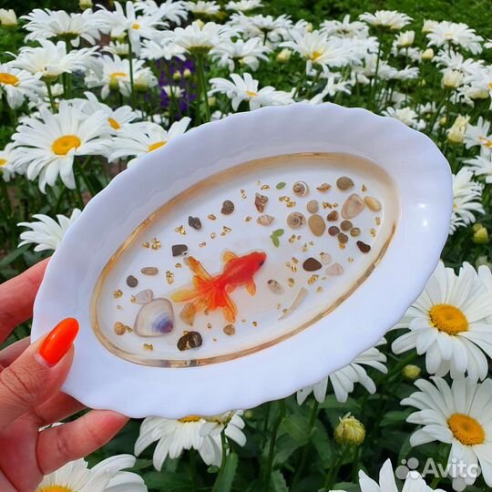 Салатница с рыбками 3д