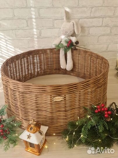 Плетеная юбка для елки