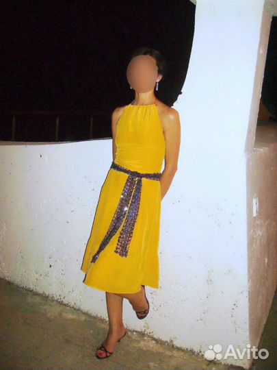 Платье шелк оригинал Massimo Dutti