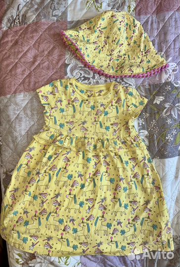 Платье Mothercare 92 с панамкой