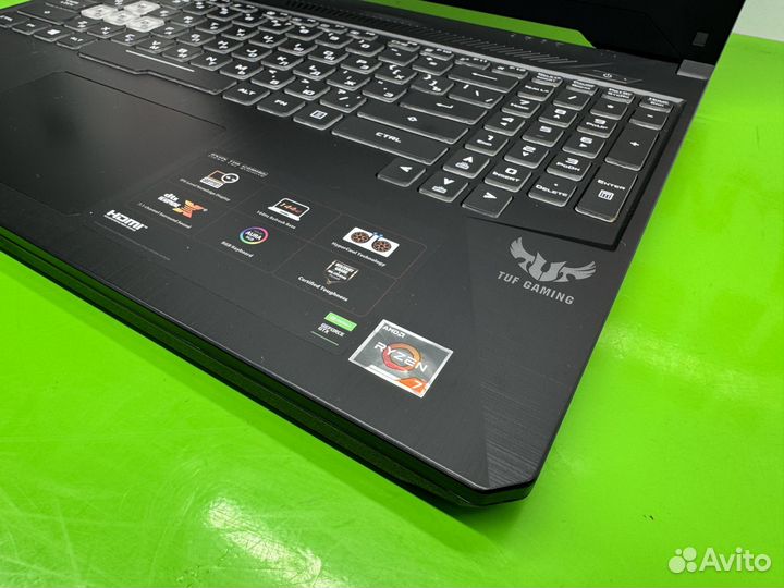 Мощный игровой ноутбук asus TUF R7 + 1650