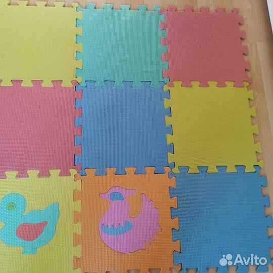 Детский коврик пазл 12 шт