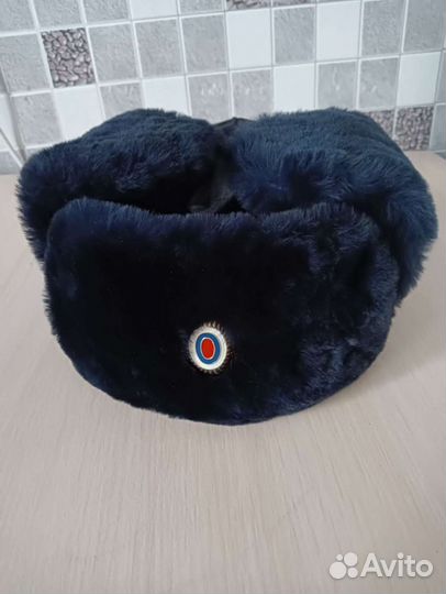 Мужская, зимняя шапка полиции