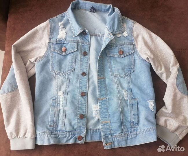 Джинсовая куртка для мальчика 146