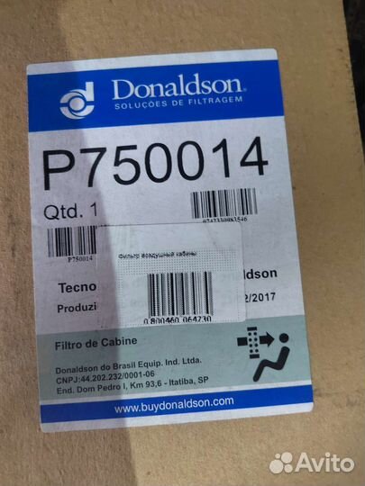 Р750014 фильтр кабины