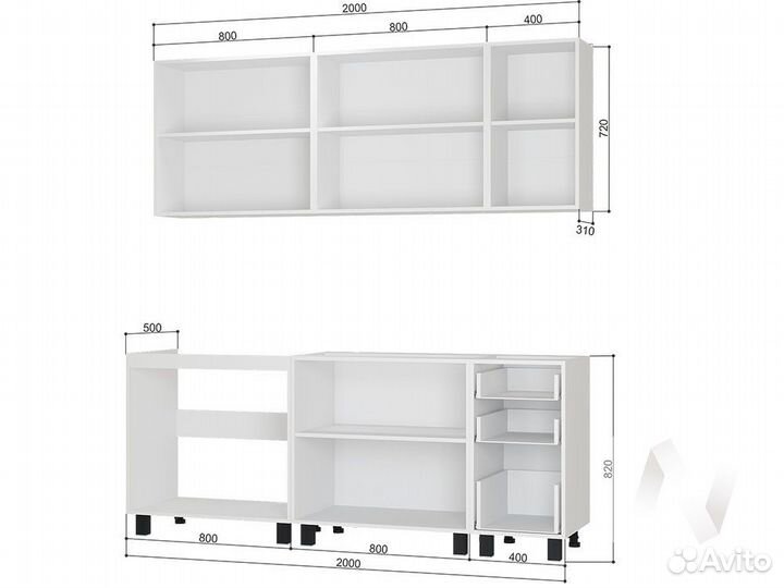 Кухня 2000 мм (нк)