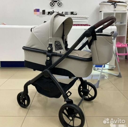 Коляска 3в1 luxmom K-92 bread (серая)