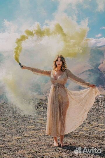 Цветной дым для фото, гендер пати