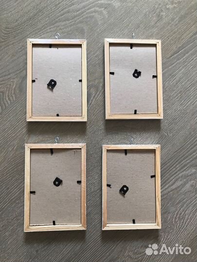 Рамки для фото,4 шт дерево