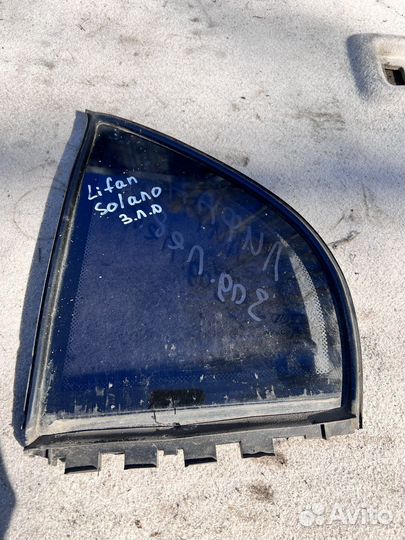 Форточка задней двери левая Lifan Solano 620