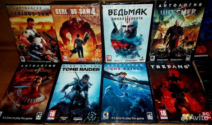 Игры для Компьютера ассортимент на дисках(новые)